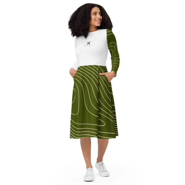 ALPEVISION long sleeve midi dress